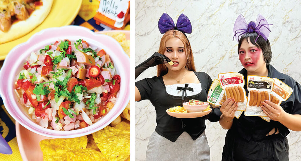 ซัลซ่าสไตล์ไทยพร้อมไส้กรอกอะระบิกิ NH Foods เมนูทำง่าย